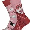 Many Mornings Toffe Sokken - Gekke Sokken - Leuke Sokken - Playful Cat - Maat: 35 T/m 38 -Beenmode Winkel 550x674