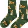 GrandSock Dames Sokken Groen Print Kat Maat 36-40 -Beenmode Winkel 550x686