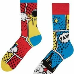 Good Mood Sokken - Kleurrijke Strips - Maat 39-42