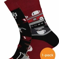 Many Mornings - Dark Espresso Gekke Sokken Unisex Koffie Grappige Sokken 43/46 -Beenmode Winkel 550x699 1