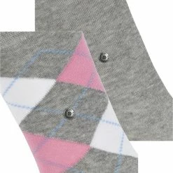 Burlington Everyday 2-Pack Zacht Met Motief Dekkend Geruit Mid-rise Zomer Set Dun Katoen Multipack Grijs Dames Sokken - Maat 36-41 -Beenmode Winkel 550x703
