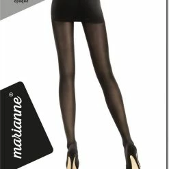 Marianne - 60 Denier - Mooie Panty - Maat L/XL - Zwart - 40/44