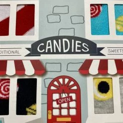 Merkloos Happy Sokken In Leuke Giftbox - Sweety Candy Store Snoepjes Sok - Cadeau Doos Met 4 Paar Funny Candies Socks - Maat 38 Tot 44 -Beenmode Winkel 550x732 7