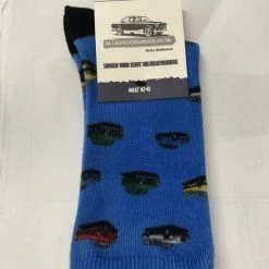 Merkloos Vrolijke Volvo Sokken Maat 42-45 Blauw