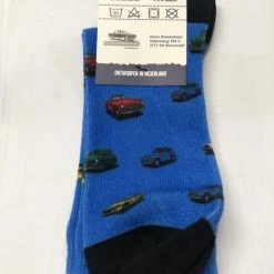 Merkloos Vrolijke Volvo Sokken Maat 42-45 Blauw -Beenmode Winkel 550x733 42