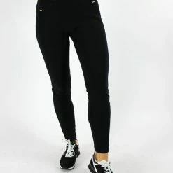 Merkloos Dames Tregging Isabella L/XL - Zwart - Luxe & Comfort - Hoge Taille