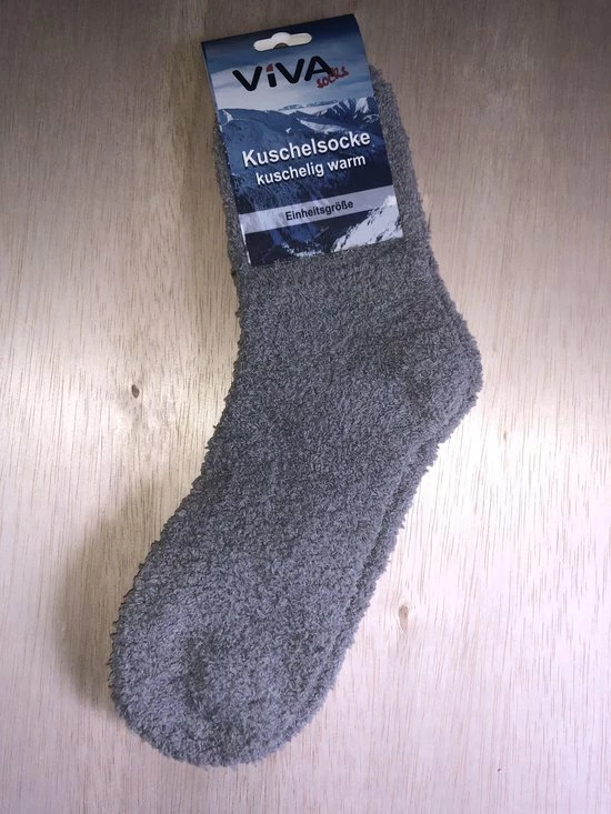 Merkloos Sponge Sokken-Fluffy Sokken-Warme Sokken- Huissokken - Onze Size- (muis) Grijs 3 Merkloos Sponge Sokken-Fluffy Sokken-Warme Sokken- Huissokken - Onze Size- (muis) Grijs