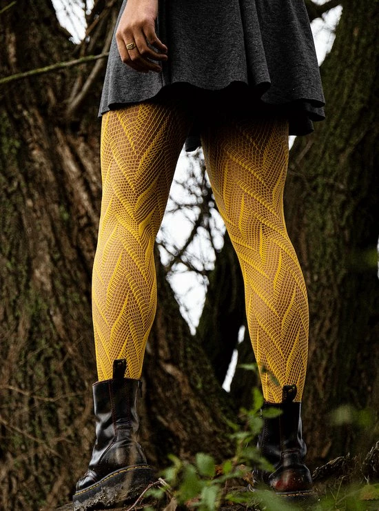 Peppery Panty - SALE - Duurzame Dames Panty's - Birds - Sunglow - Geel - L-XL 3 Peppery Panty - SALE - Duurzame Dames Panty's - Birds - Sunglow - Geel - L-XL