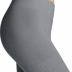 FALKE Knit Caress Warm Zonder Patroon Admend Oondorchzichtig Zacht Comfortabel Organisch Duurzaam Katoen Wol Grijs Dames Panty - Maat 36-38