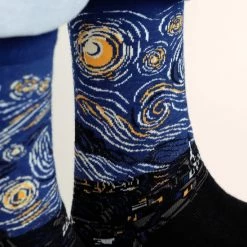 Merkloos Kunstsokken – Klassiekers Bundel – De Sterrennacht – Victory Boogie Woogie – De Grote Golf Van Kanagawa – Unisex Sokken – Maat 41-46 -Beenmode Winkel 550x742 4