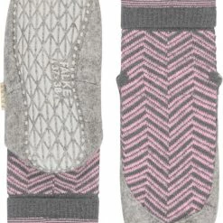 FALKE Cosyshoe Herringbone Slofsok Lang Met Patroon Met Anti-slip Noppen Gestreept Maagdelijke Wol Grijs Dames Sokken - Maat 41-42 -Beenmode Winkel 550x755