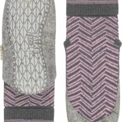 FALKE Cosyshoe Herringbone Slofsok Lang Met Patroon Met Anti-slip Noppen Gestreept Maagdelijke Wol Grijs Dames Sokken - Maat 37-38 -Beenmode Winkel 550x755 3