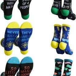 Winkrs | Sokken - Wetenschap Sokken | Grappig, Wetenschap, Science, Scheikunde, Atoom | Maat 41-46 -Beenmode Winkel 550x756 1