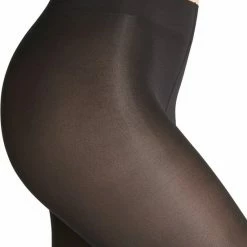 FALKE Seidenglatt Fijn Elegant Comfortabel Hoogwaardig Oondorzichtig Zonder Motief Met Glans Half Ondoorzichtig 40 Denier Zwart Dames Panty - Maat XL -Beenmode Winkel 550x761