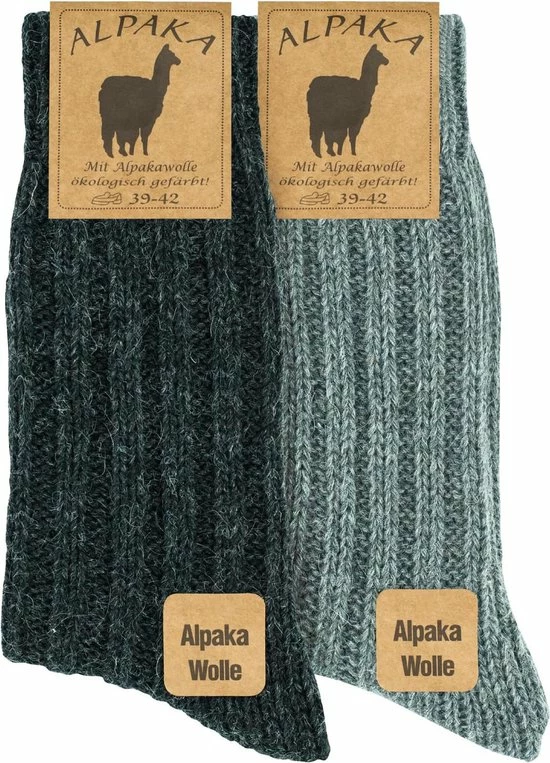Merkloos Alpaca Sokken | GoWith | 2 Paar | Unisex | Heren | Dames | Gezellige Wollen Sokken | Gemaakt Van Extra Dik Alpaca Garen | Gebreide Sokken Voor Heren En Dames | Valentijn Cadeau | Maat: 43-46 | Kleur: Grijs En Antraciet | 3094 6 Merkloos Alpaca Sokken | GoWith | 2 Paar | Unisex | Heren | Dames | Gezellige Wollen Sokken | Gemaakt Van Extra Dik Alpaca Garen | Gebreide Sokken Voor Heren En Dames | Valentijn Cadeau | Maat: 43-46 | Kleur: Grijs En Antraciet | 3094 - Afbeelding 4