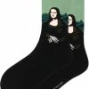 Merkloos Kunstsokken - Mona Lisa - Maat 41-46 - Vrolijke Sokken Voor Creatieve Dames En Heren -Beenmode Winkel 550x764 1