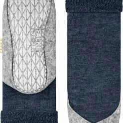 FALKE Cosyshoe Slofsokken Comfortabel Warm Winter Antislip Ondoorzichtig Zacht Mid-rise Met Vilten Zool Zonder Motief Met Noppen Merinowol Blauw Dames Sokken - Maat 37-38 -Beenmode Winkel 550x771