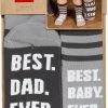 Merkloos Verjaardag Cadeau - Vader Kind Set - Kraam Kado - Vader Kind Sokken -Tekst Sokken - Sokken Met Spreuk - Leuke Sokken - Vrolijke Sokken - Luckyday Socks - Sokken Met Tekst - Aparte Sokken - Socks Waar Je Happy Van Wordt -Beenmode Winkel 550x794 9