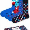 Happy Socks - Navy Gift Box In Rood-wit-blauw - Unisex - Maat: 36-40 -Beenmode Winkel 550x825 100